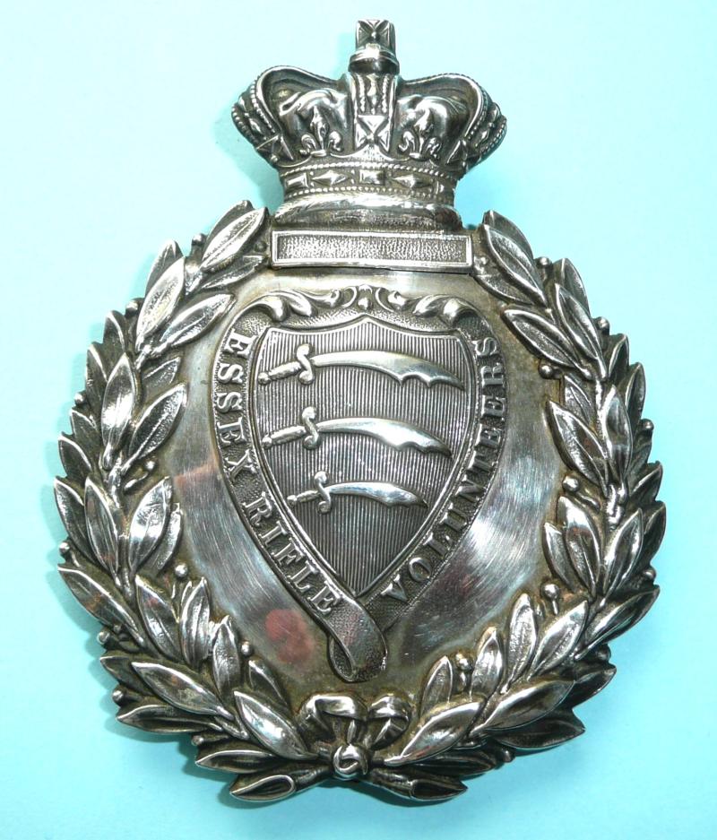 Essex Rifle Volunteers Victorian Officer's Silver Cross / Shoulder Belt Plate