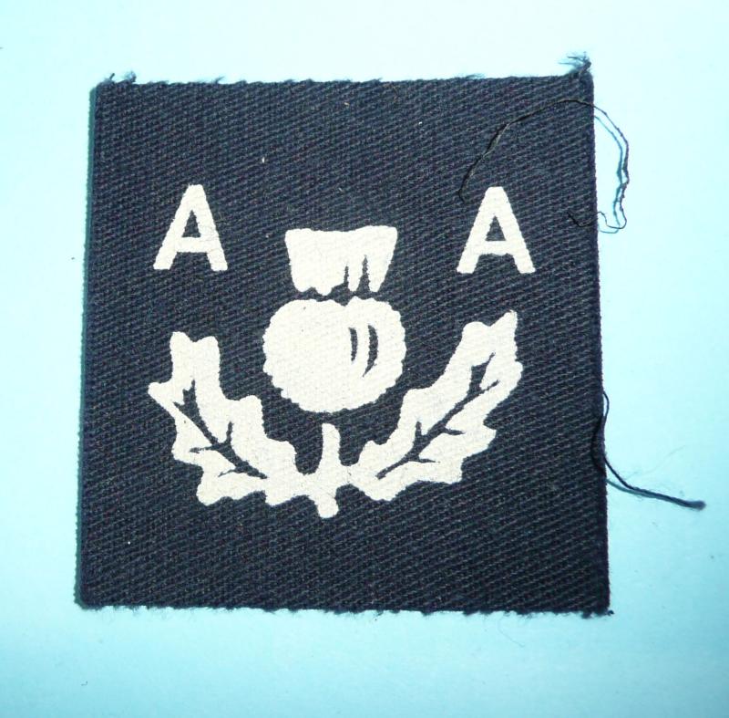 WW2 Scottish 3rd Anti-Aircraft Division Painted Formation Sign
