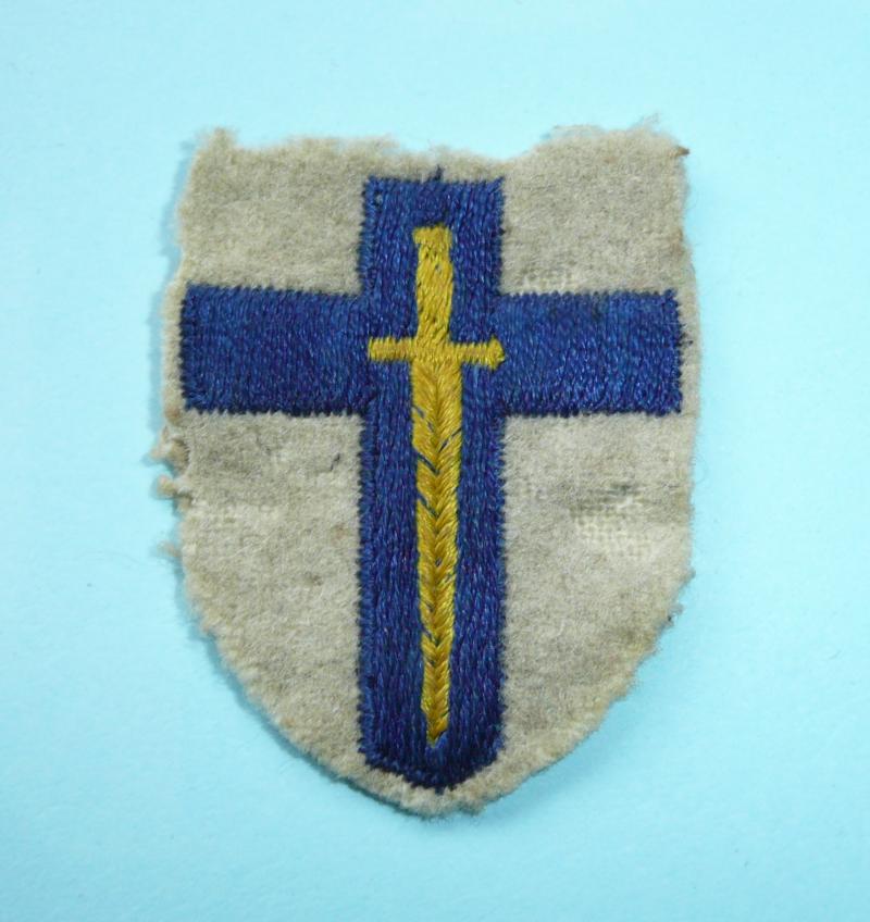 WW2 British 2nd Army Embroidered Felt Cloth Formation Sign Patch Flash Designation Arm Badge