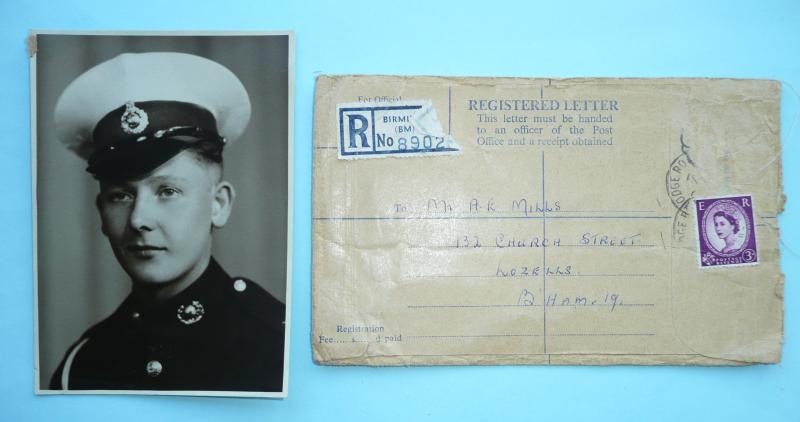 WW2 Service Papers Royal Marine Albert Edwards Mills