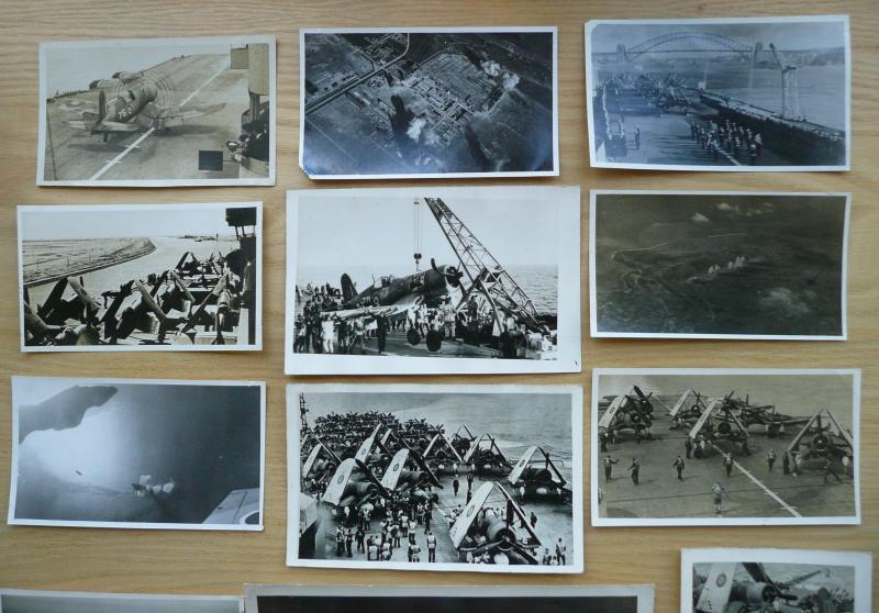 WW2 Original Photograph Collection of The Aircraft Carrier HMS Formidable's Aircraft