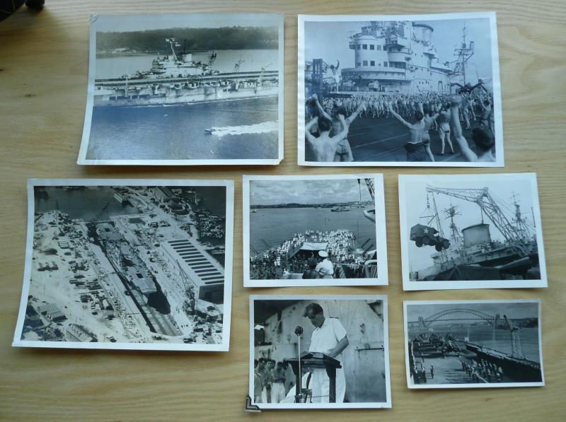 WW2 Original Photograph Collection of The Aircraft Carrier HMS Formidable