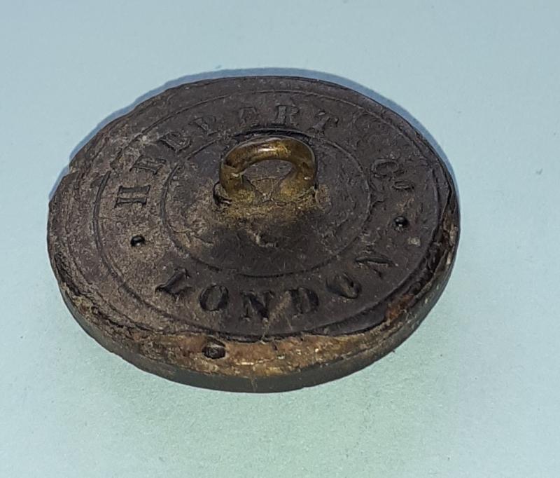 QVC Victorian 49th Middlesex Rifles Volunteers (Post Office Rifles) Black Composite Large Pattern Button