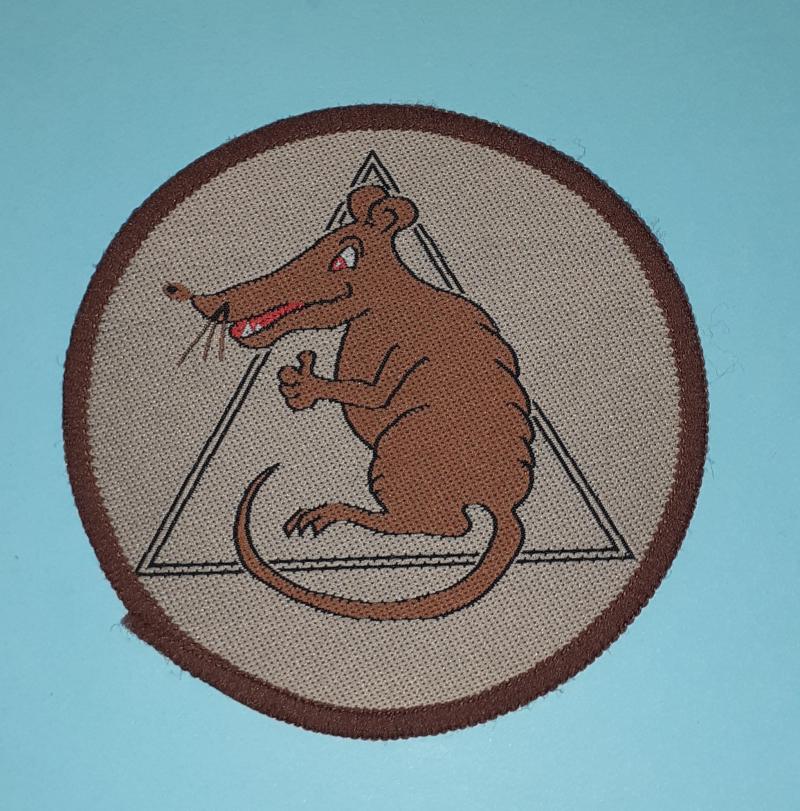 Humorous Desert Rats 7th Armoured Division Gulf War Era Cloth Patch Flash