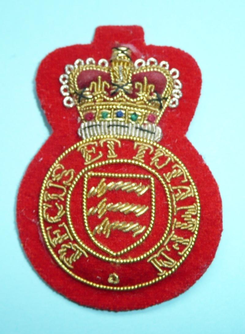 The Essex Yeomanry SNCO's Embroidered Arm Badge -  No 1 Dress