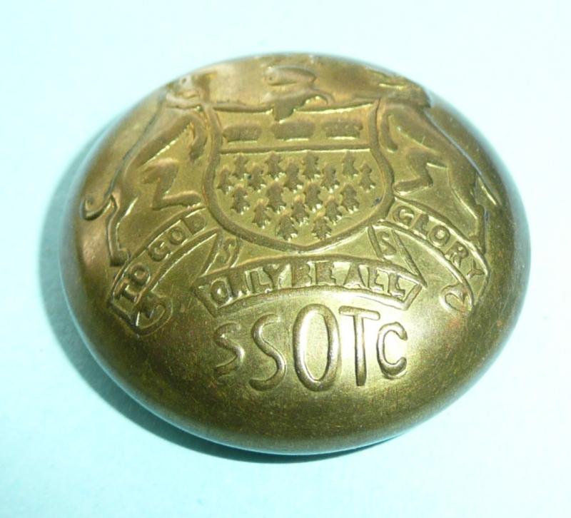 Skinner's School (Tunbridge Wells, Kent) (Junior) OTC (Officer's Training Corps) Large Pattern Brass Button