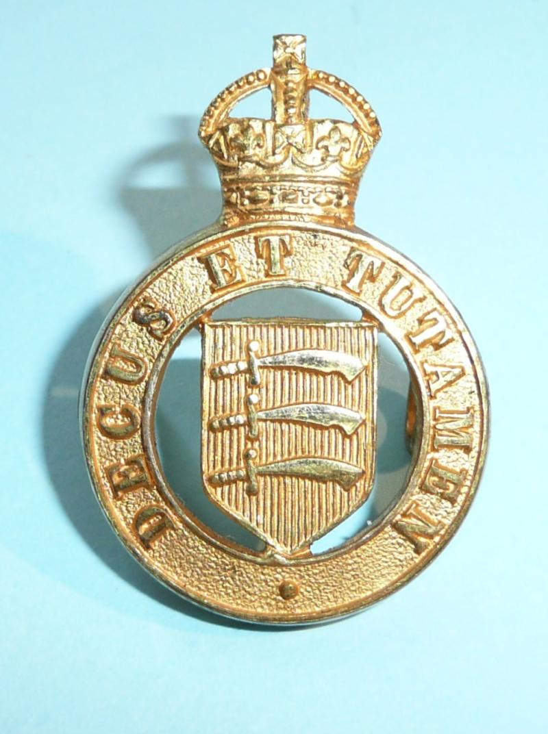 The Essex Yeomanry Officer's Gilt Collar Badge, King's Crown - Gaunt