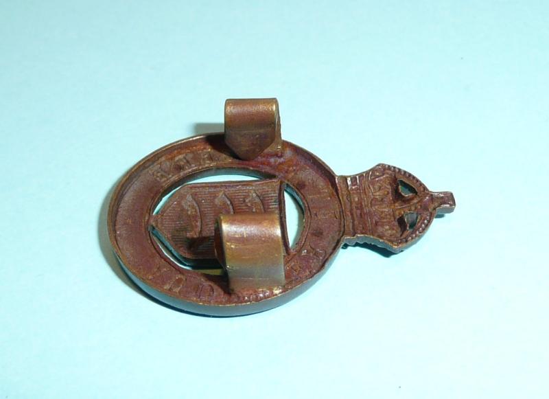 The Essex Yeomanry Officer's OSD Bronze Cap Badge - Folded Blades