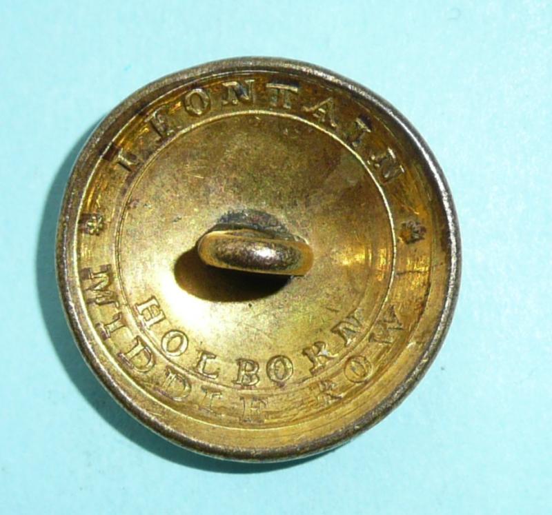 George III / Napoleonic Saint Andrew and St George The Martyr (London) Military Association Volunteer Corps Officer's Gilt Coatee Button