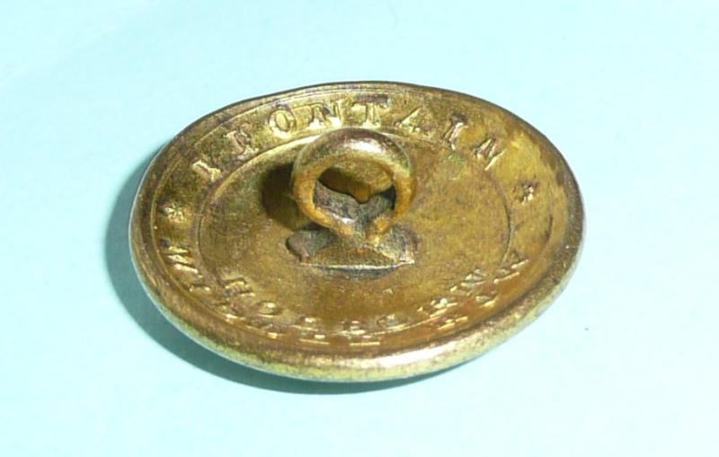 George III / Napoleonic Saint Andrew and St George The Martyr (London) Military Association Volunteer Corps Officer's Gilt Coatee Button
