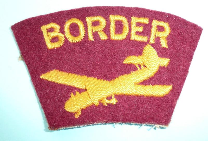 Cold War The Border Regment Woven Felt Cloth Shoulder Title