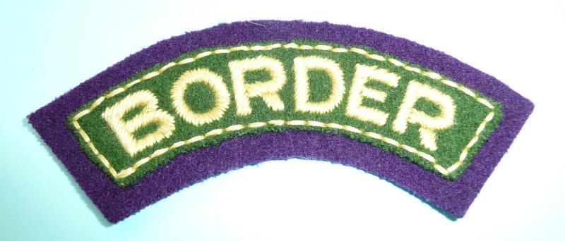 Cold War  - 1st Battalion The Border Regiment Woven Cloth Shoulder Title