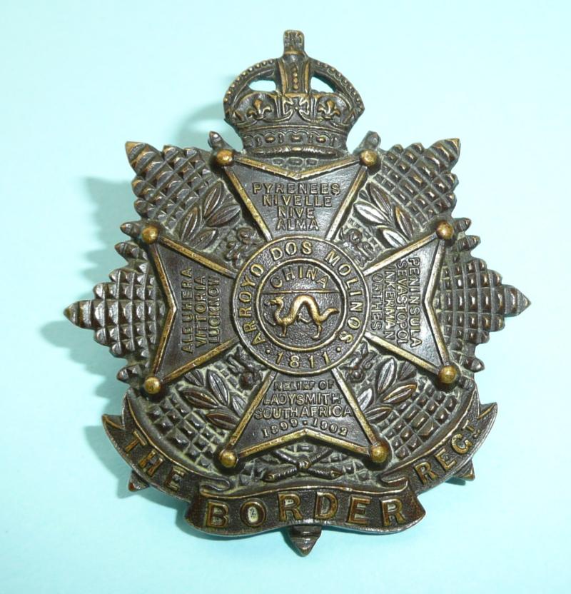 The Border Regiment Officer's OSD Bronze Collar Badge - Gaunt