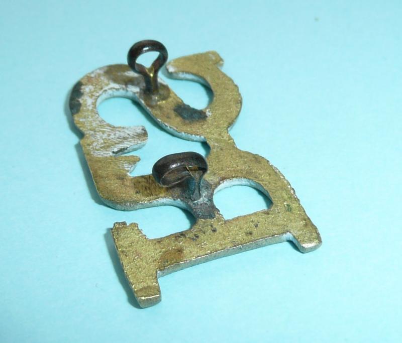 The Royal Scots Regiment Officer's Large Brass Shoulder Title - As worn on the Greatcoat