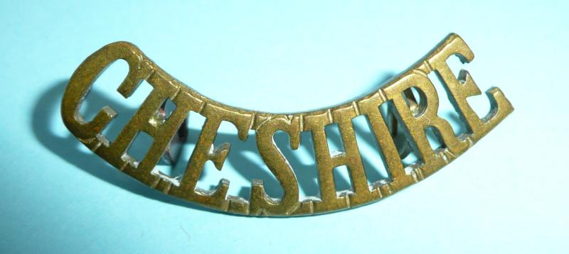 The Cheshire Regiment Officer's Brass Shoulder Title