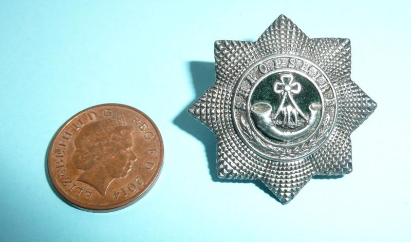 KSLI King's Shropshire Light Infantry Officers Field Service Cap Star Badge