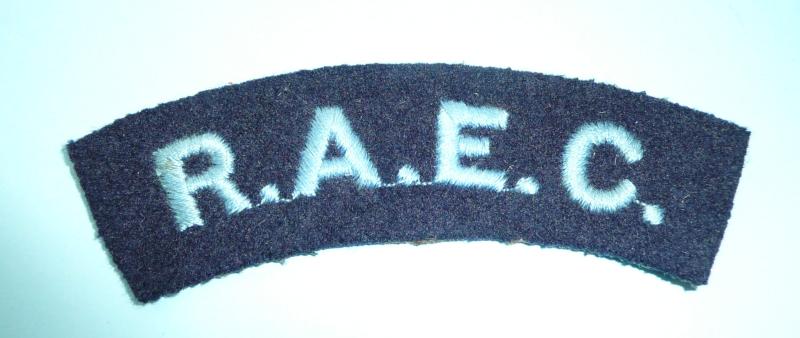 RAEC Royal Army Education Corps Embroidered Felt Cloth Shoulder Title