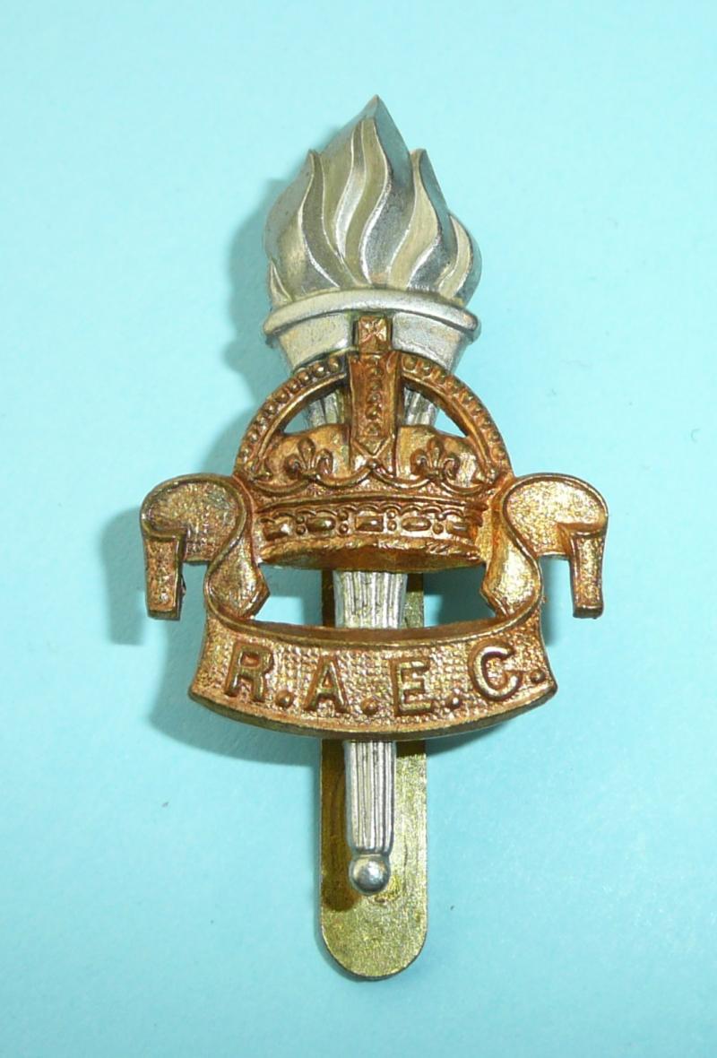 Royal Army Education Corps (RAEC) Other Ranks Bi-Metal Cap Badge, King's Crown