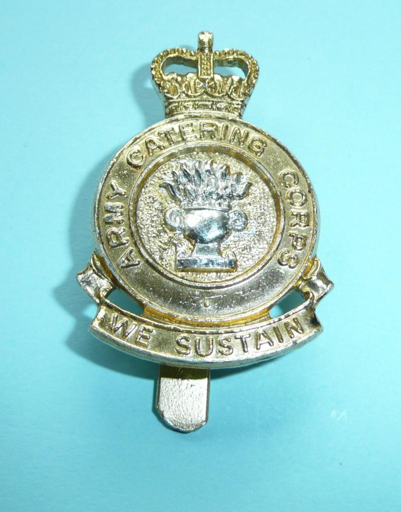 Army Catering Corps (ACC) AA Anodised Staybrite Cap Badge, post 1972