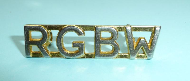 RGBW (Royal Gloucestershire Berkshire & Wiltshire Regiment) Gilt Metal Shoulder Title