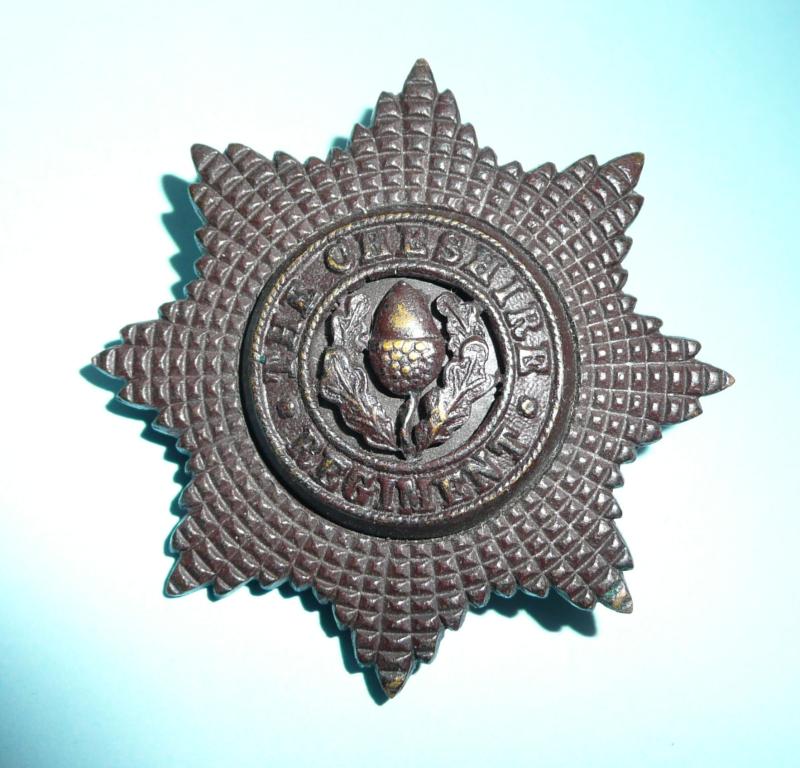 The Cheshire Regiment Officers OSD Bronze Cap Badge