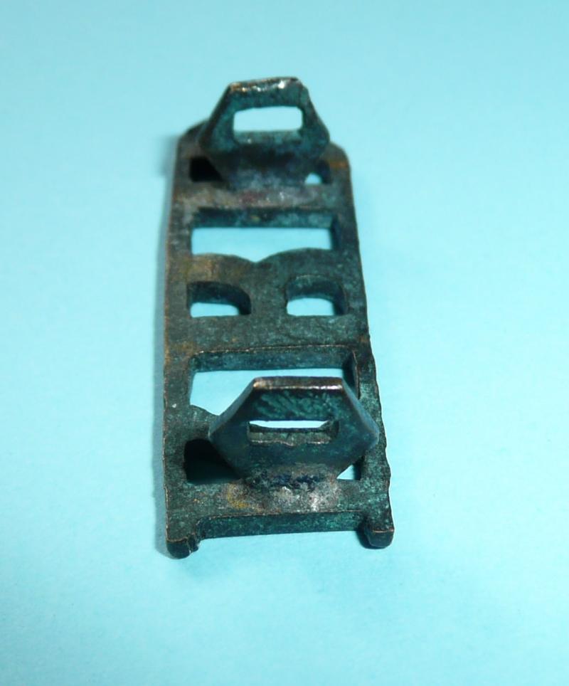 KRR - King's Royal Rifles Corps (KRRC) Blackened Brass Shoulder Title