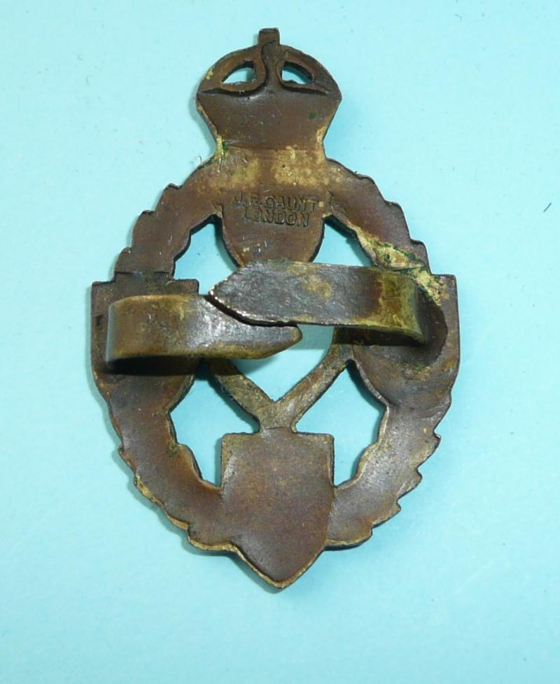 REME Royal Electrical & Mechanical Engineers 1st Pattern OSD Bronze Cap Badge - Gaunt