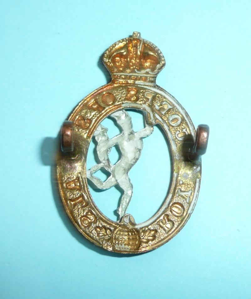 Royal Corps of Signals Bi-Metal Collar Badge, Left Facing, 1st Pattern