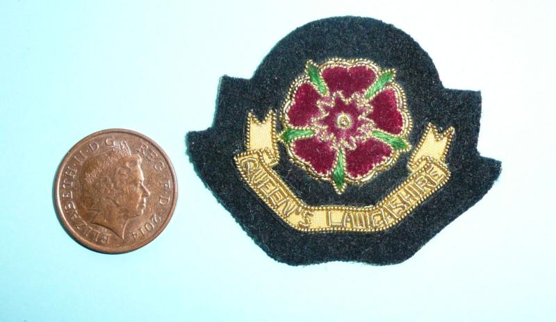 Queen's Lancashire Regiment Officer's Field Service Cap Badge