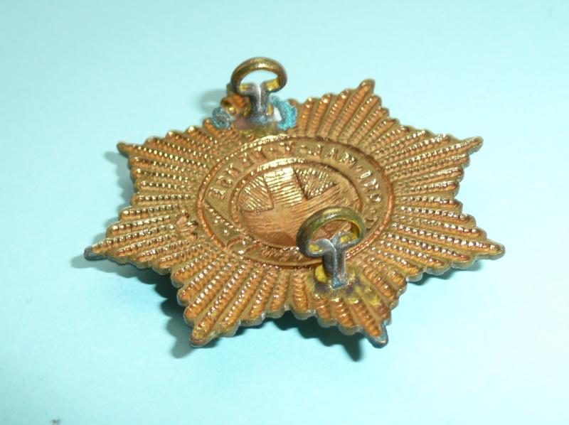 Early Coldstream Guards Other Ranks Brass Gilding Metal Cap Badge