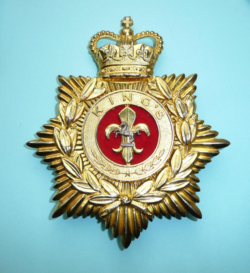 King's Liverpool Regiment Bandsmans Full Dress Helmet Plate