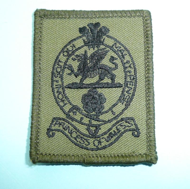 Prncess of Wales's Royal Regiment (PWRR) Other Ranks Beret Woven Cloth Patch Badge