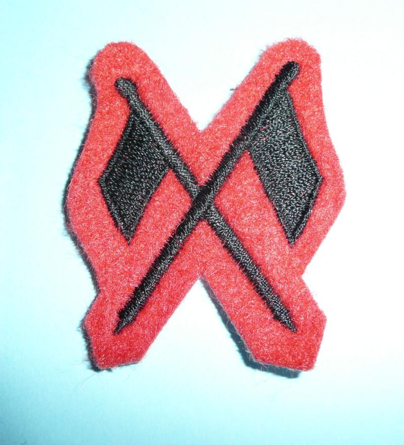 2nd KEO Gurkha Rifles Signal Instructor and Regimental Signaller Woven Cloth Proficiency Trade Arm Badge
