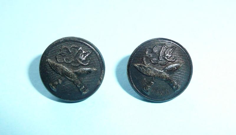 2nd King Edward VII’s Own Gurkha Rifles (The Sirmoor Rifles) Pair of Small Pattern Cap Button