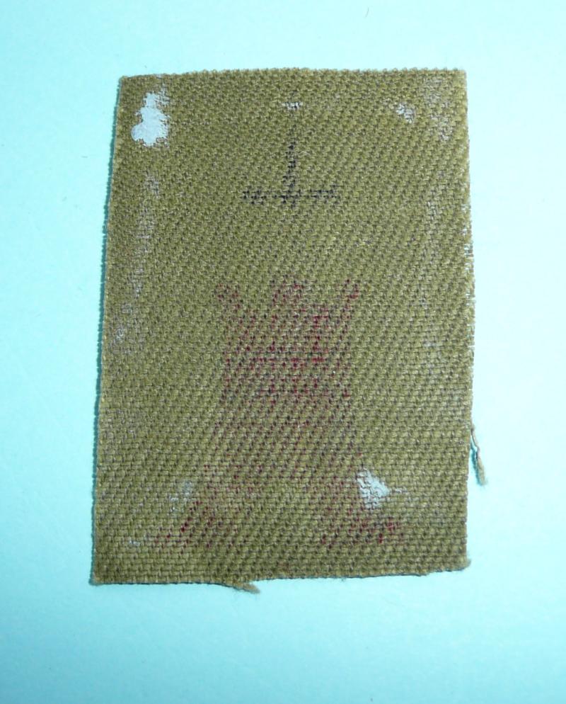 WW2 14th Cornwall (Hayle) Battalion Home Guard (HG) Printed Formation Sign, Flash Patch Designation Badge