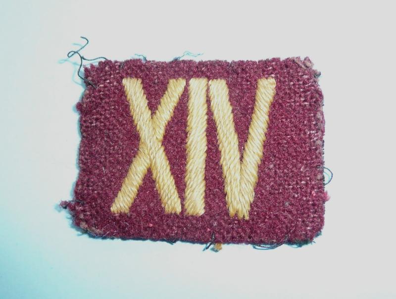WW2 - 'XIV' West Yorkshire (14th Foot) Regimental Designation Flash Formation Sign