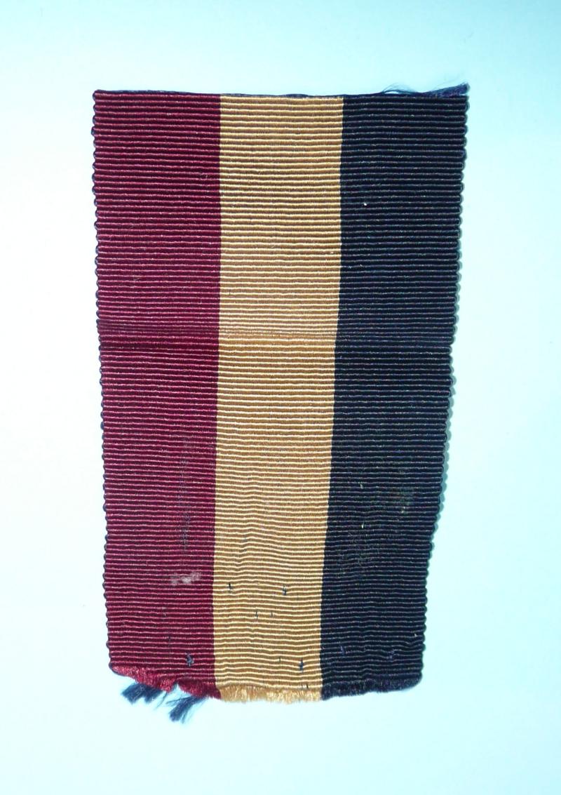 WW2 South Lancashire Regiment (Prince of Wales's Volunteers) Regimental Woven Silk Cloth Flash, Designation, Pagri Ribbon