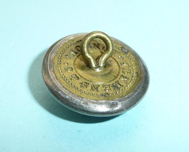 Irish Militia - County Monaghan Militia Officer's Medium Pattern Silver Plated Coatee Button