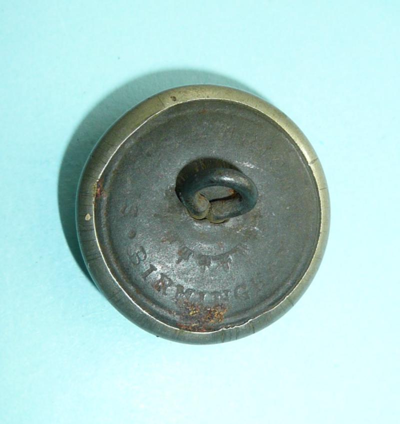 Irish Militia - Prince of Wales's Own Donegal Militia Other Ranks Pewter Large Pattern White Metal Tunic Button