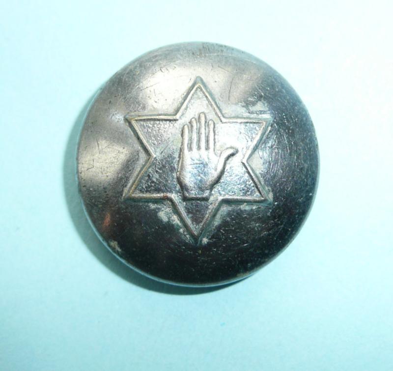 Northern Ireland Fire Brigade Large Pattern Chromed White Metal Button