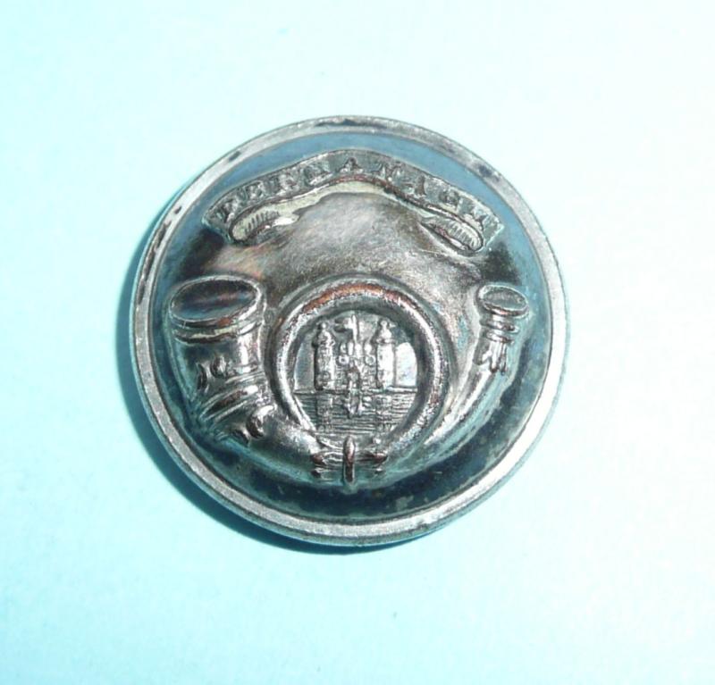 Irish Militia - Fermanagh Militia Officer's Silver Plated Medium Pattern Coatee Button