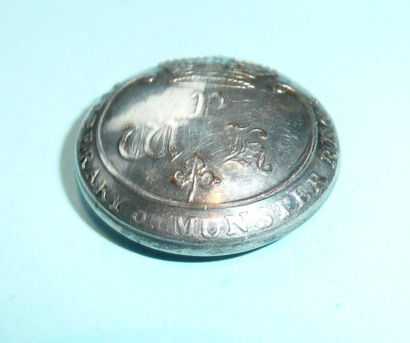 Irish Militia - Prince William Henry's Tipperary or Munster Regiment Officer's Large Pattern Silver Plated Coatee Button