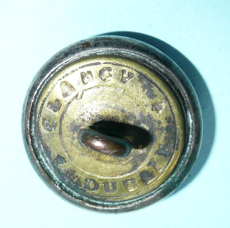 Irish Militia - Prince William Henry's Tipperary or Munster Regiment Officer's Large Pattern Silver Plated Coatee Button