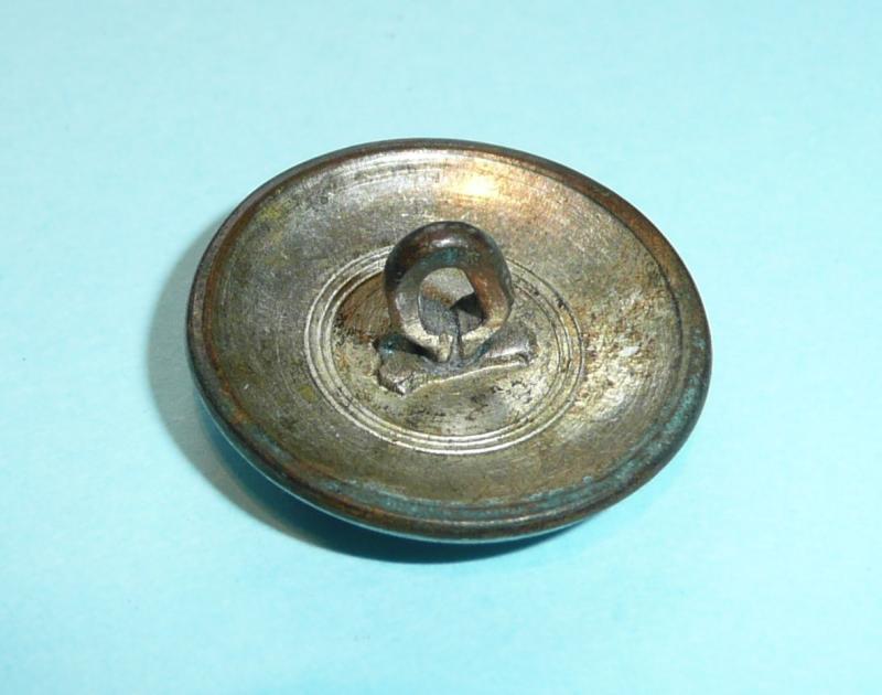 Revolutionary / Napoleonic Wars Georgian Irish Militia - Louth Militia Officer's Open Backed Silver Plated Coatee Button