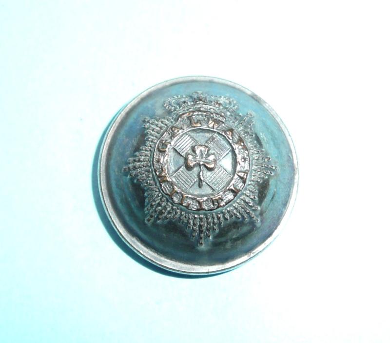Irish Militia  - Galway Militia Officer's Silver Plated Medium Pattern Coatee Button