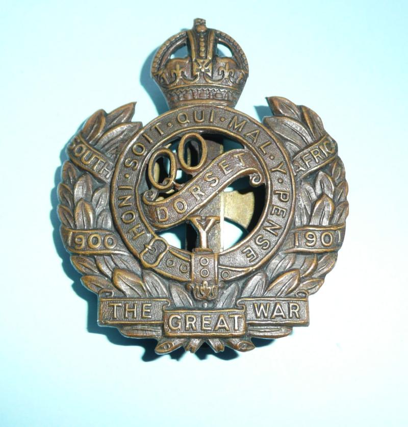 The Queens Own Dorsetshire Yeomanry ( Hussars ) Bronze Cap Badge
