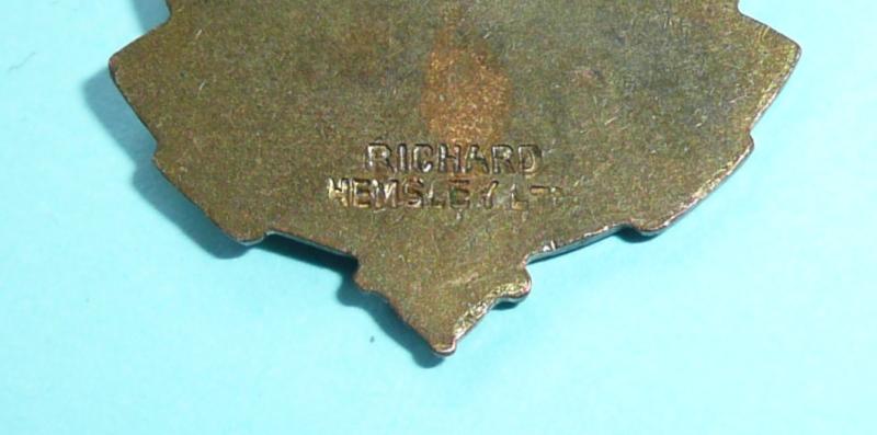 Canadian - Boer War Old Comrades Veterans Association Quebec Enamel Pin Badge Brooch - Dated 1900