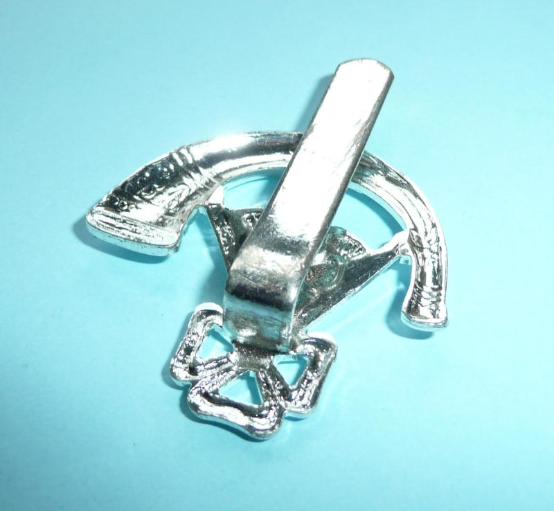 The Light Infantry Chrome White Metal Cap Badge