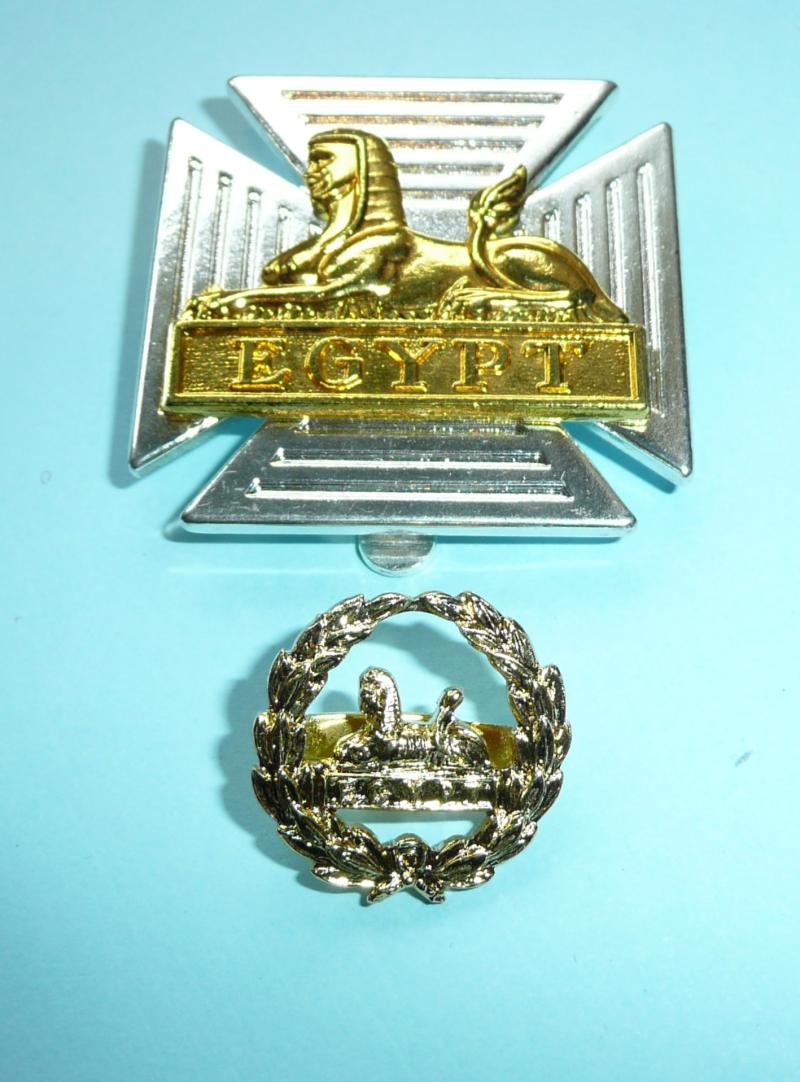 Royal Gloucestershire, Berkshire and Wiltshire Regiment Cap Badge and Back Badge Set